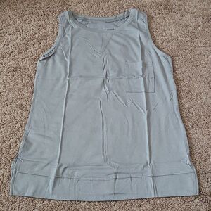Kistone gray woman's sleeveless blouse